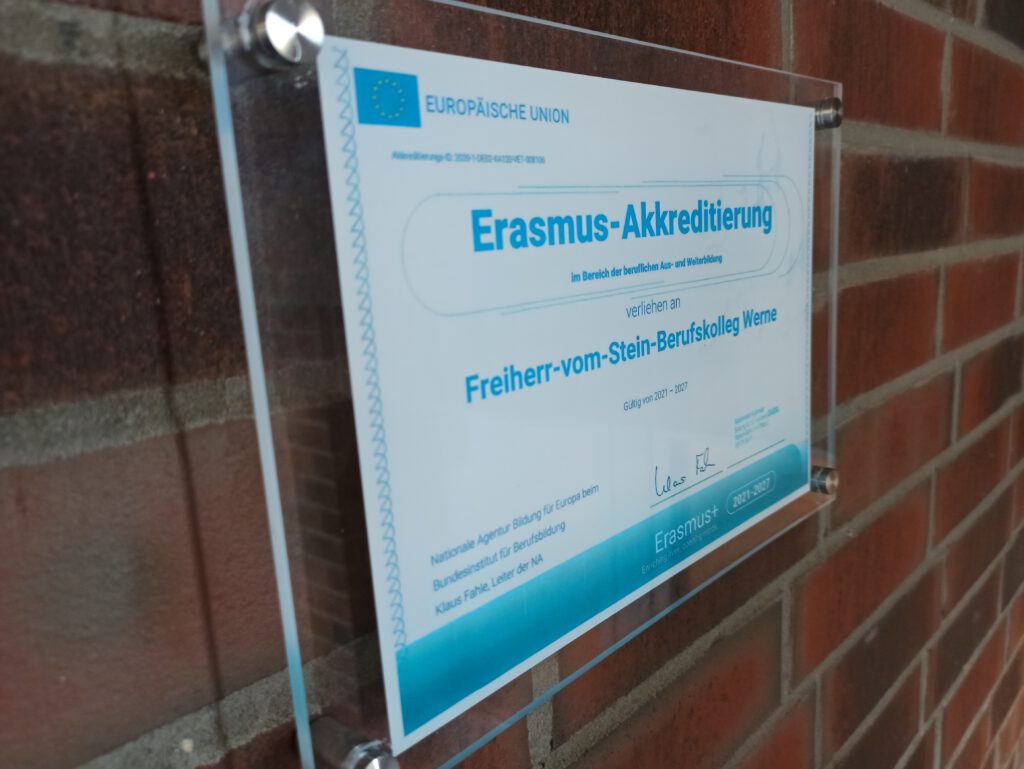 Erasmus+ Akkreditierungsurkunde