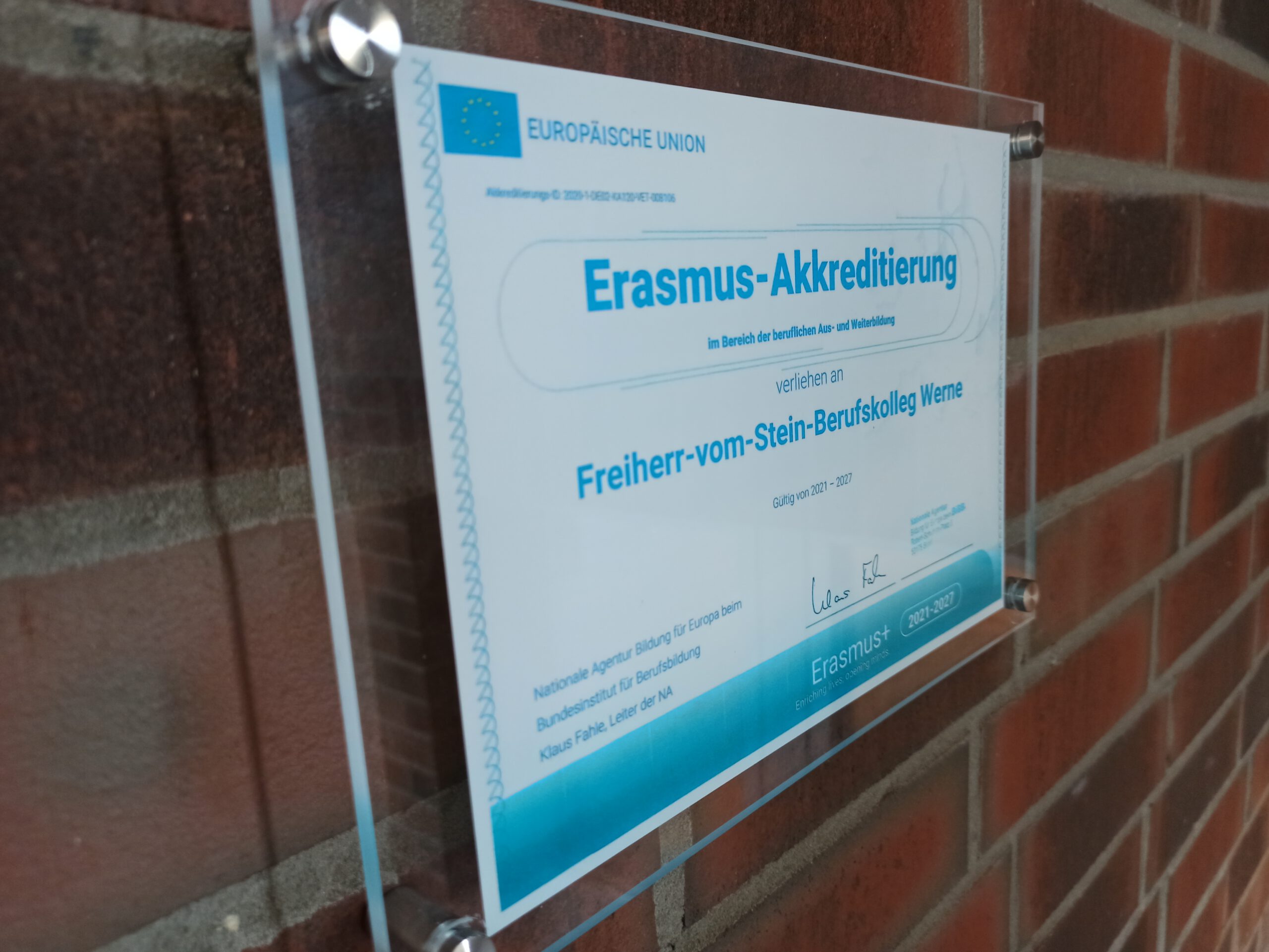 Erasmus+ – Akkreditierung gelungen.